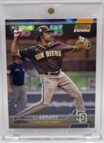 CJ Abrams Chrome Orange 31 Prices 2022 Stadium Club Baseball Cards