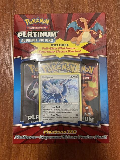 Pok Mon Platinum Supreme Victors Poster Pack Box Booster Packs Super