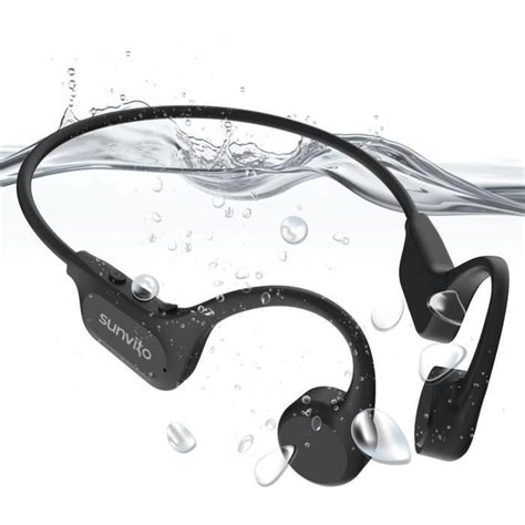 Casque Conduction osseuse étanche IP68 Casque Natation sans Fil