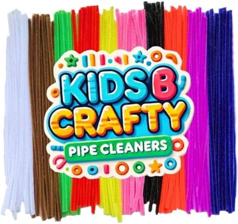 Kids B Crafty 120 Long Pipe Cleaners For Craft Pipecleaners Chenille