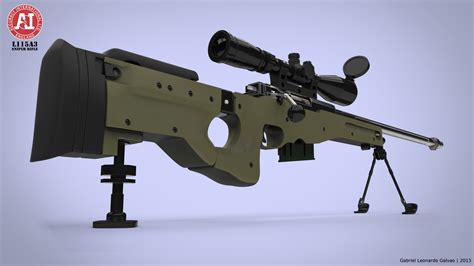 L115A3 Sniper Rifle | 3D Model | Behance