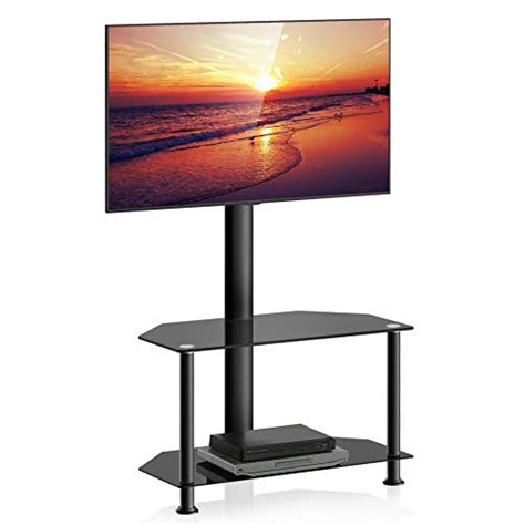 FITUEYES Floor Corner TV Stand with Mount and Height Adjustable TV Stand for 32-55 inches Plasma ...