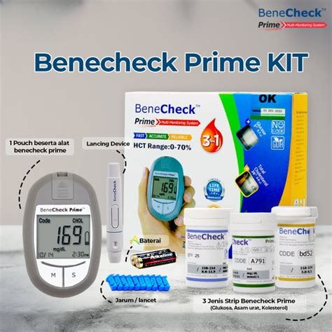 Benecheck Prime Kit Multi Parameter In Gcu Alat Cek Gula Darah