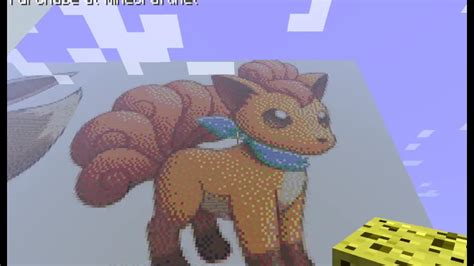 Alolan Vulpix Minecraft Pixel Art