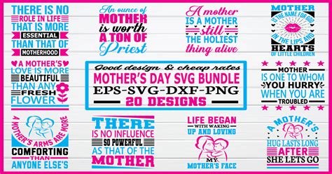 Mothers Day Svg Bundle Bundle · Creative Fabrica