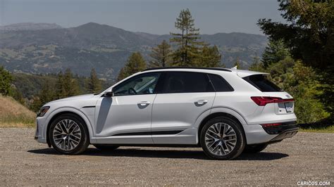 Audi Q8 E Tron 2024MY Color Glacier White US Spec Rear Three