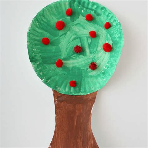 Paper Plate Apple Tree Craft- Simply Today Life