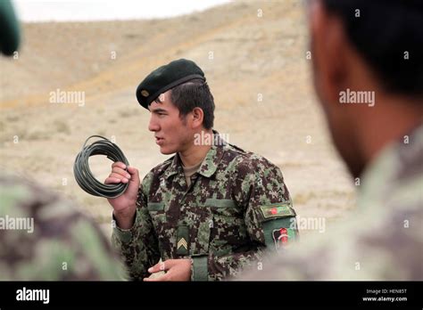 An Afghan National Army Soldier Advises His Fellow Classmates On The