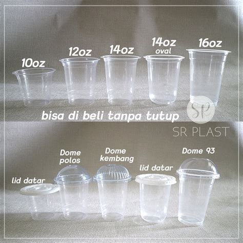 Jual Cup Gelas Plastik Oz Oz Oval Oz Premium Tebal