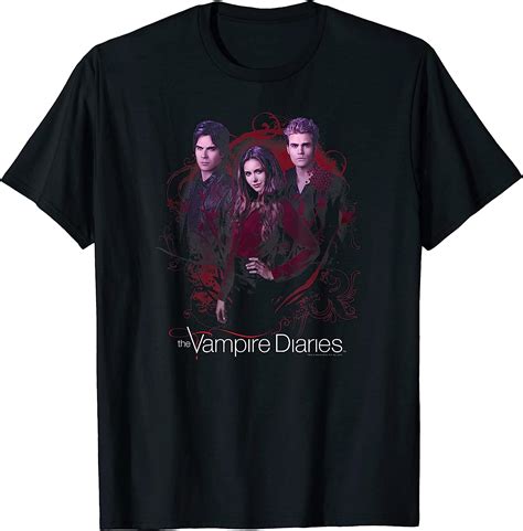 Vampire Diaries Company Of Three T Shirt Uk Fashion