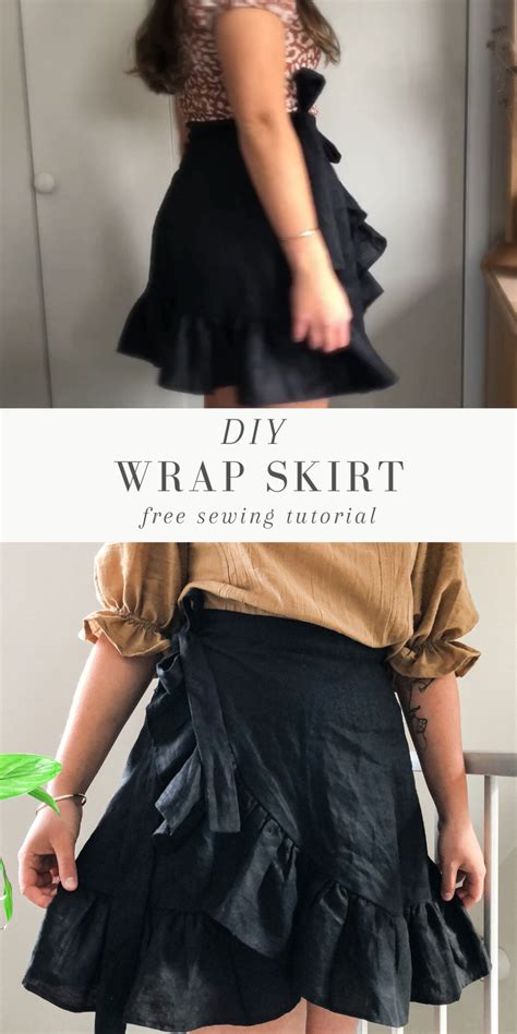 Diy How To Sew A Wrap Skirt With Free Pattern Makyla Creates Artofit