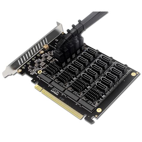 Pcie X16 Nvme M 2 Raid Expansion Card Pci E To Sata 20 Ports Jmb585 Chip