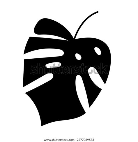 Palm Leaf Silhouette Isolated Vector Stock Vector (Royalty Free ...