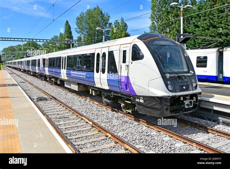 Crossrail Train Class 345 On Elizabeth Line On Passenger All Station