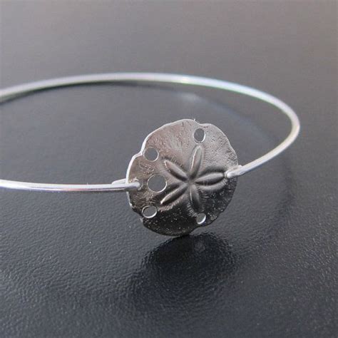 Sand Dollar Bracelet Bangle Sand Dollar Jewelry Beach Jewelry Bracelet