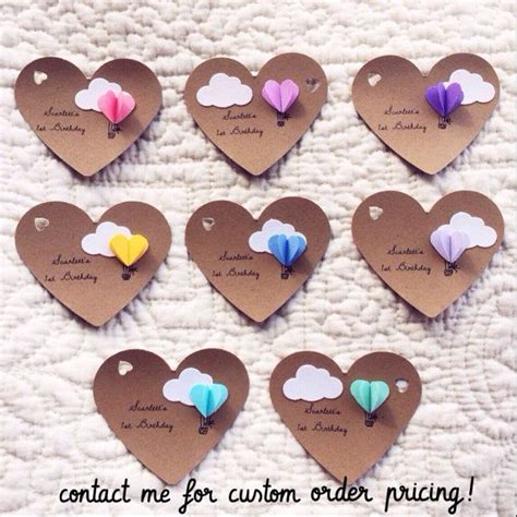Heart Hot Air Balloon Gift Tags Tarjeta Corazones Tarjetas Caseras Tarjetas Creativas