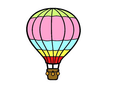 Dibujo de Un globo aerostático pintado por en Dibujos net el día 07 04