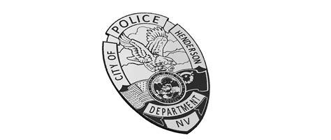 Police Department Badge Svg City Of Henderson Nevada Eagle Etsy