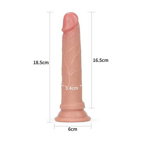 Lovetoy 7 Nature Cock Brown Elastyczne i realistyczne dildo z mocną