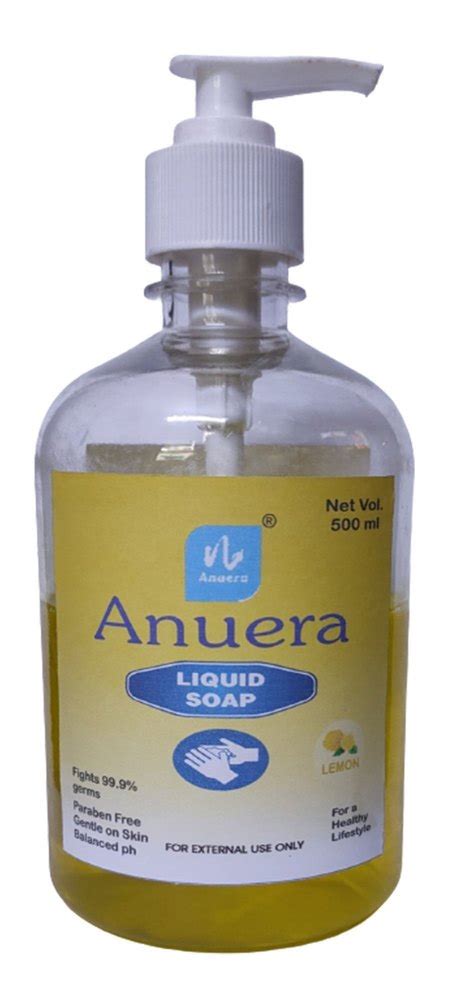 Anuera Ml Lemon Liquid Soap For Hand Wash Packaging Type Pump