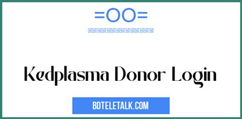 Kedplasma Donor Login