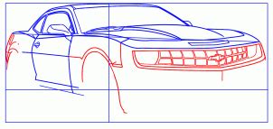 Jak narysować Camaro krok po kroku rysowanie Camaro