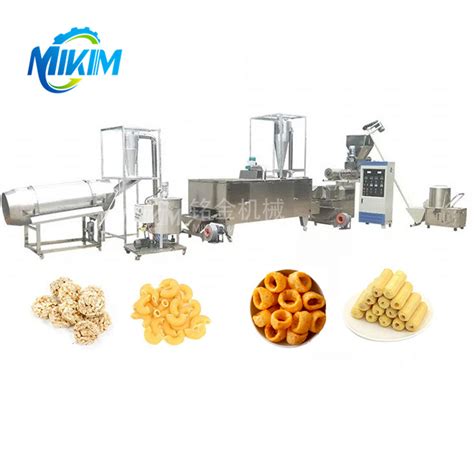 Corn Puff Making Machine Core Filling Snack Extruding Line Pet Feed