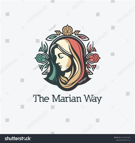 Holy Virgin Mary Logo Design Community Stock Vector (Royalty Free ...