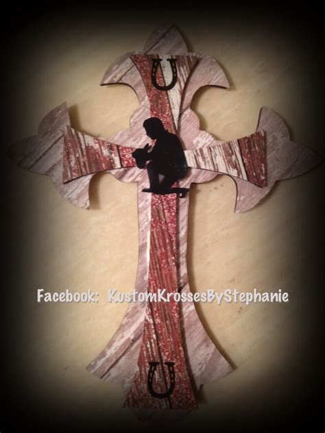 Praying Cowboy Cross | Rustic western cross, Cowboy cross, Western cross