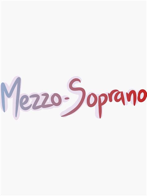 "Mezzo-Soprano singer, vocal range" Sticker for Sale by smmcommerce001 ...