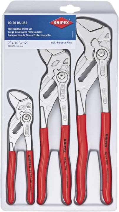 Knipex Tools 00 20 06 Us2 Pliers Wrench 3 Piece Set Th