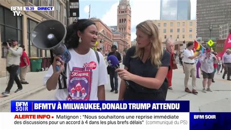 Manifestation anti Trump à Milwaukee Nous sommes contre le programme