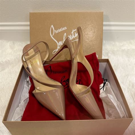 Christian Louboutin Brandina 85 Patent After Sun Nude Gem