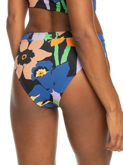 Color Jam Moderate Bikini Bottoms For Women Roxy