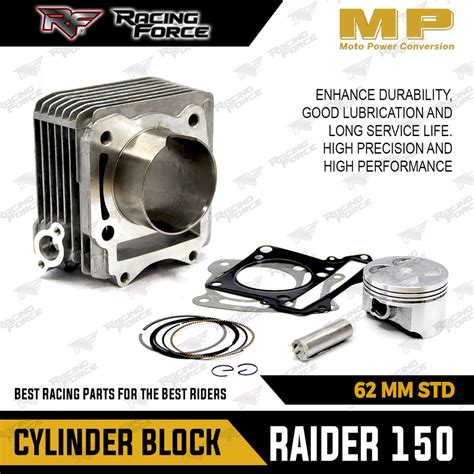 Racing Force Mp Cylinder Block Raider Mm Std Mm Mm Steel