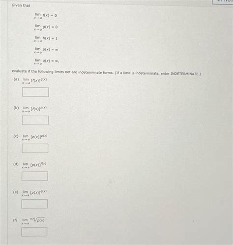 Solved Given That Lim F X 0 X A C Lim G X 0 X A Lim Chegg