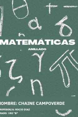 Book Creator Anillado Matematicas