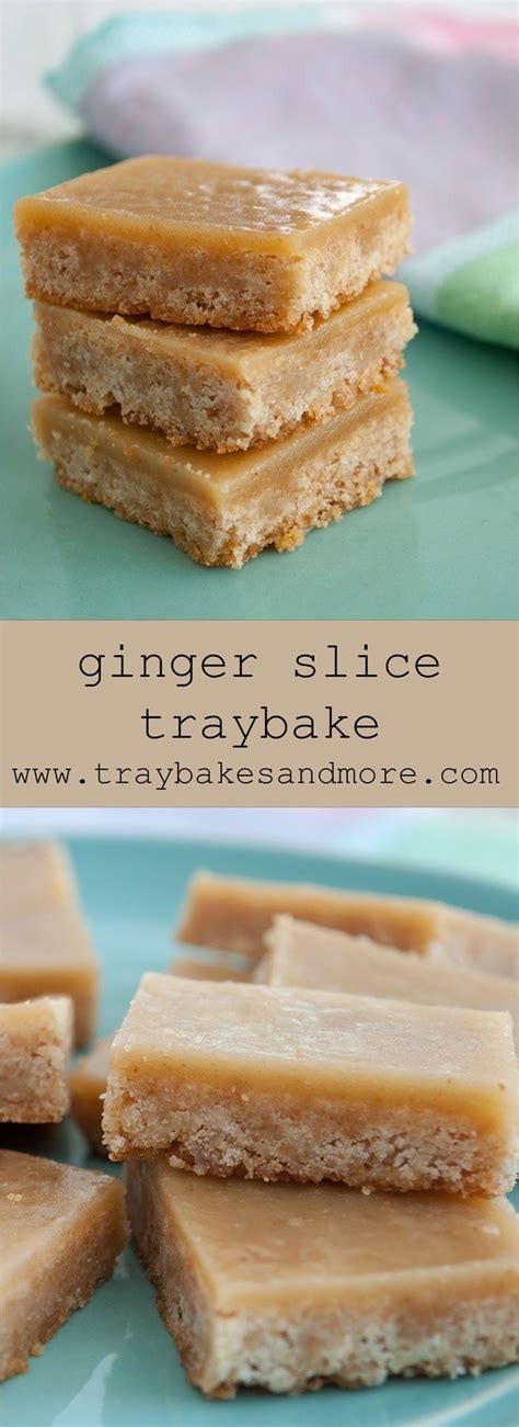 Ginger Slice Traybake Traybakes More Ginger Desserts Tray Bake