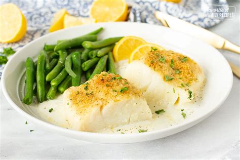 Baked Cod with Cream Sauce