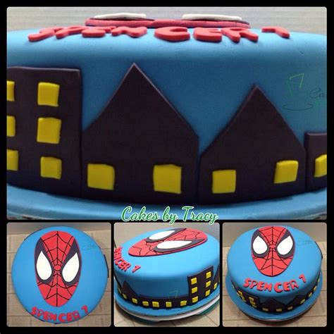 Spiderman Birthday Cake Decorated Cake By Tracy Cakesdecor