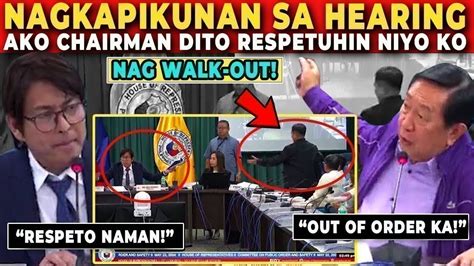 Muntik Magsuntukan Cong Acop At Cong Dan Nagkapikunan Sa Hearing