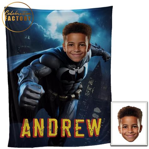 Kids Superhero Blanket, Add Any Superhero, Personalized Kids Blanket ...