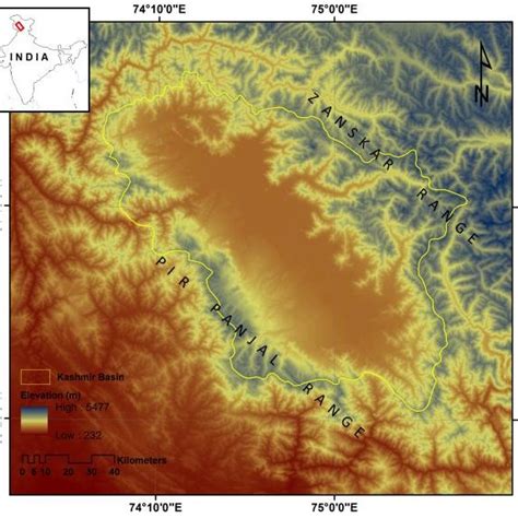 The Study area (Kashmir Valley) | Download Scientific Diagram