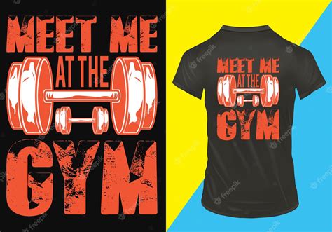 Premium Vector Gym T Shirt Design For Female And Male