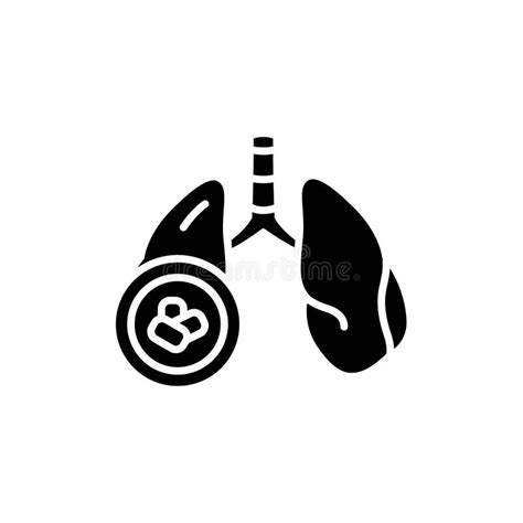 Tuberculosis Line Icon Isolated Vector Element Stock Vector