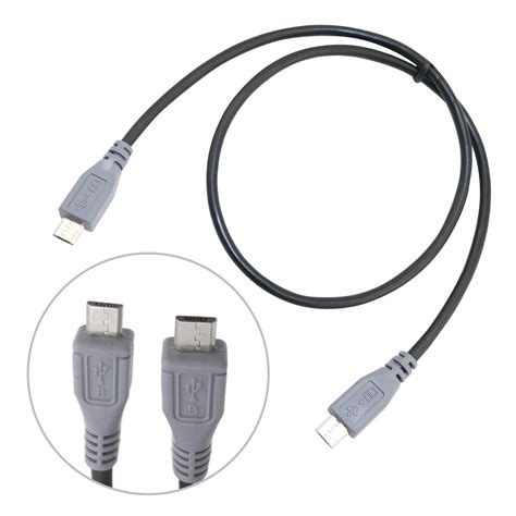 Micro Usb Type B Male To Micro B Male 5pin Otg Converter Adapter Lead