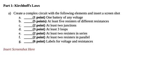 [solved] Need Help With Screenshots And Answers Part 1 Kirchhoff S Laws Course Hero