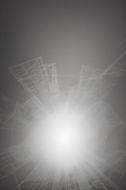 Fundo Abstrato Branco De Wireframe M Nimo Foto Premium