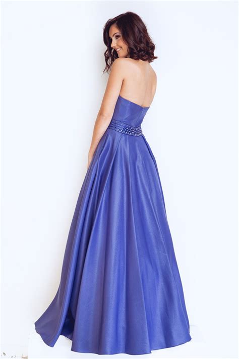 Reduced Demi Satin A Line Halter Neck Backless Ball Gown At Ball