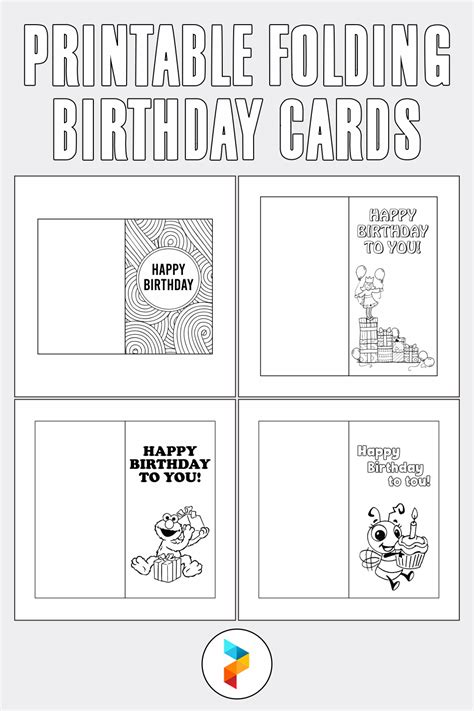 Printable Foldable Birthday Card Template